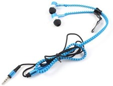 Brand NEW 3.5mm In-Ear Zip Zipper STEREO Hands Free Headphones Headset + Mic Earphones for iphone sa