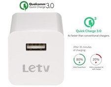 100% Original Letv 3Amp Quick Charge 3.0 Adapter