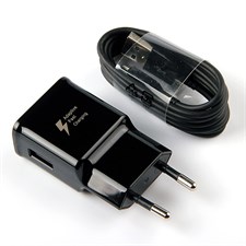100% Genuine Samsung Galaxy S8 S8+ Fast Charger + 1.2M Type-C USB Data Cable 