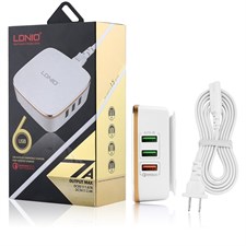 LDNIO® A6704 35W Qualcomm® Fast Quick Charger QC 3.0 6 port 7A USB Charger