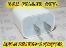 Apple 20W USB-C Adapter Box Pulled Out 