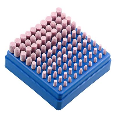 100PCS Grinding Polishing Head Abrasive Stone Mandrel Mounted Buffing Head for Rotary Tools 3mm Shank