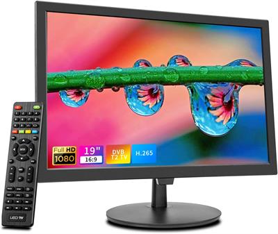 19 inch LED TV Monitor with Digital T2 Tuner Built HDMI,USB,RCA,VGA inputs