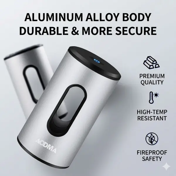 Aodma Car Sterilizer & Deodorizer 360° Formaldehyde & Smoke Odor Remover Compact Cup Holder Air Purifier ST-837