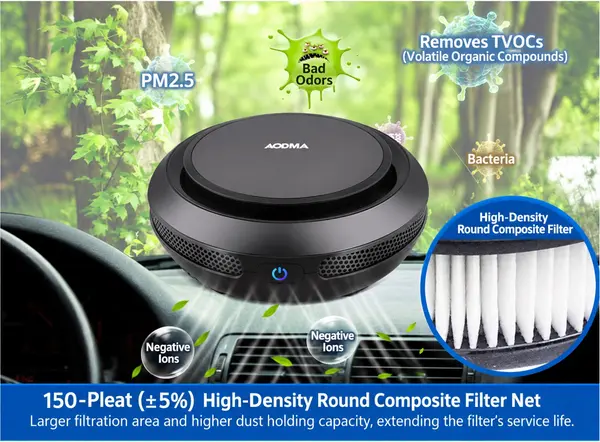Aodma Car Air Purifier 3 Layer Filter FA-818
