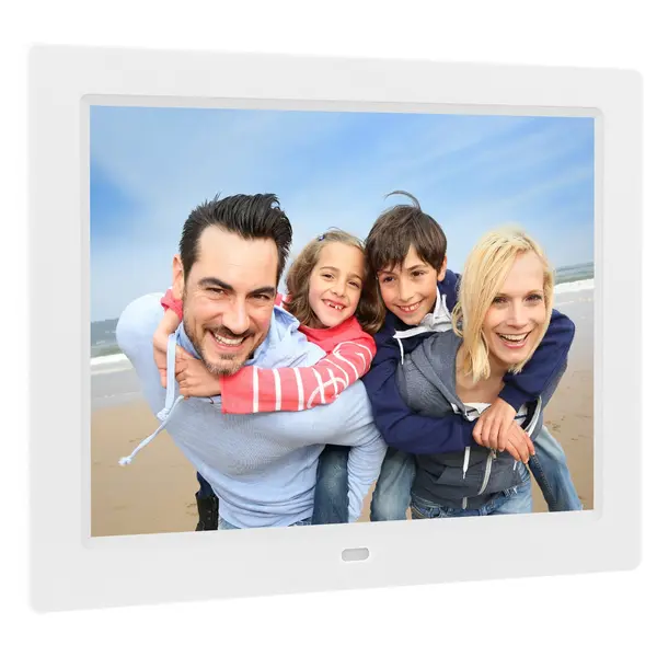 APEMAN Digital Clock Photo Frame Calendar Alarm Clock 8 inch 