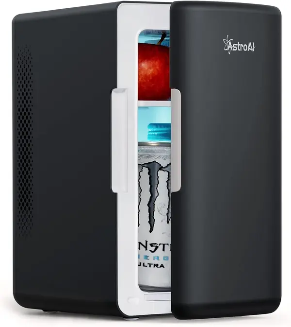 AstroAI 6L Mini Fridge AC/DC Portable Cooler and Warmer for Bedrooms, Drinks, Beauty Skincare