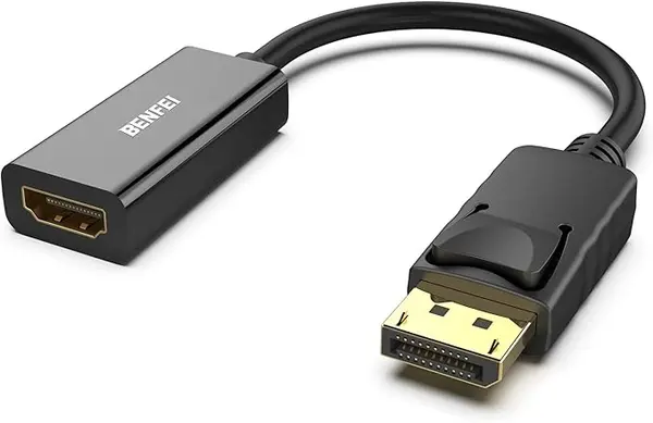 BENFEI Displayport to HDMI Adapter Display Port Male to Hdmi Female Converter with Audio for Lenovo, Dell, HP, Asus and other brand