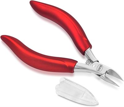BEZOX Precision Toenail Clippers Trimmer For Thick or Fungus Ingrown Nails - With Metal Box