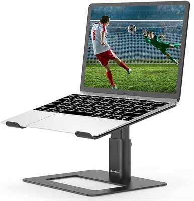 Laptop Stand Height adjustable Aluminum Laptop Riser Ventilated Holder (Brand: BoYata)