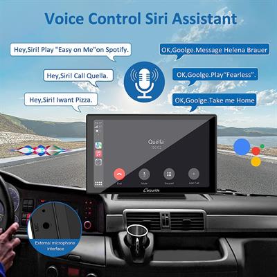 Carpuride 9 inches Wireless_Apple Carplay & Android Auto Car Stereo with Backup Cam