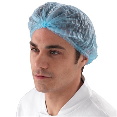  Blue disposable Mob cap 100 pcs