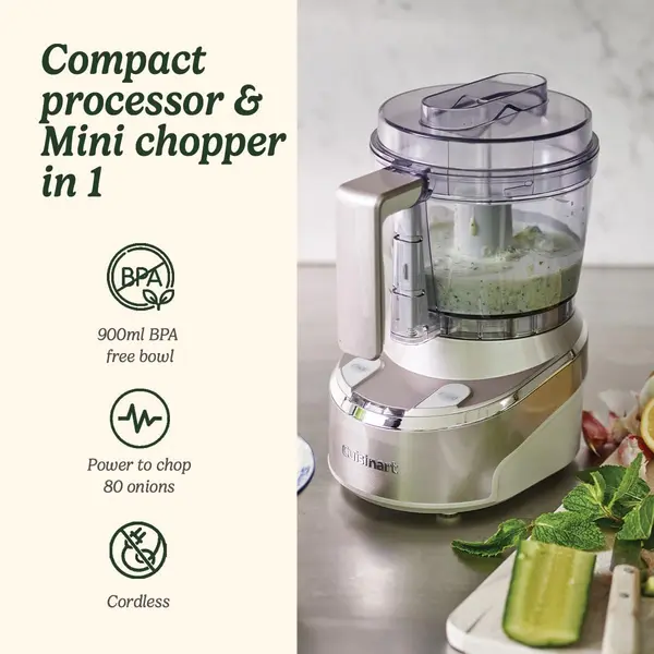 Cuisinart Cordless Mini Prep Pro Mini Chopper and Compact Food Processor