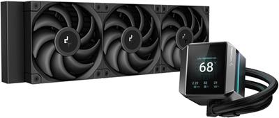 DeepCool MYSTIQUE 360 LCD Liquid Cooler 360mm 5th Gen Pump 3400RPM AIO 2.8" 640x480 TFT LCD Screen 