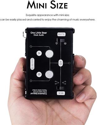 Douk Audio 2 Way XLR Balanced Stereo Audio Switcher Passive A/B Mini Switch Box Mixer Sound Splitter (KN102, 1-IN-2-OUT)