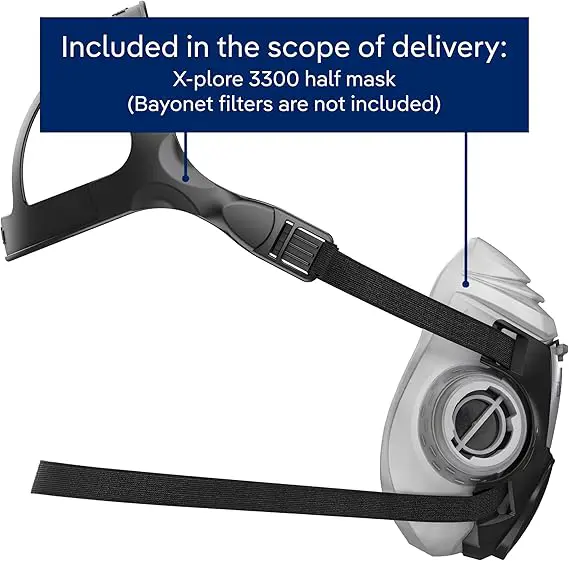 Dräger X-plore 3300 Half-Face Respirator Mask NIOSH Approved (Made in Germany) 