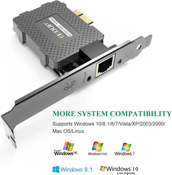 EDUP Gigabit Ethernet PCI Express PCI-E Network Card 1000Mbps RJ45 LAN Adapter 