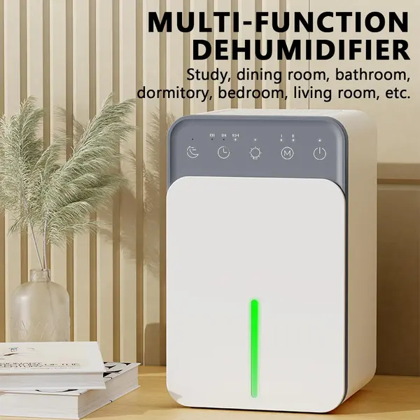 Electric Dehumidifier 1200ml with Sleep Mode, Timer Automatic Shutoff & RGB Colorful Atmosphere Light