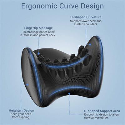 Elegear Cervical Neck Traction Pillow for Cervical Pain Neck and Shoulder Relaxer to Relieve Muscle Tension
