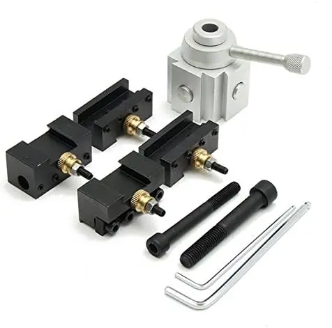 EsportsMJJ Mini Lathe Quick Change Multifid Tool Post and Holder Kit For Lathe Processing