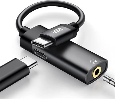 ESR 2-in-1 USB C to 3.5mm Headphone Jack Adapter, Aux Audio Adapter and USB C Charging Port Converter
