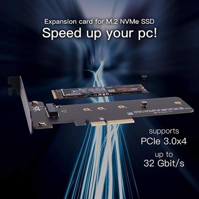EZDIY-FAB PCI Express M.2 SSD NGFF PCIe Card to PCIe 4.0 x4 M2 Adapter (Support M.2 PCIe 22110,2280, 2260, 2242)