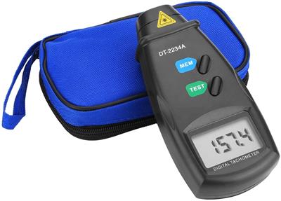FITNATE Digital RPM Tachometer, Non-Contact Rotation Photo, 2.5 ~ 99,999 RPM Accuracy DT-2234A