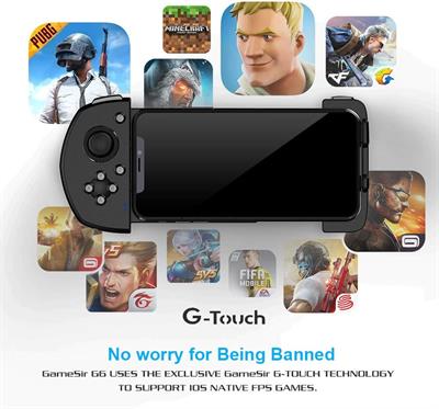 GameSir G6 Mobile Gaming Touchroller Wireless Controller with Ultra-thin 3D Joystick G-Touch Technology For iOS For PUBG Games