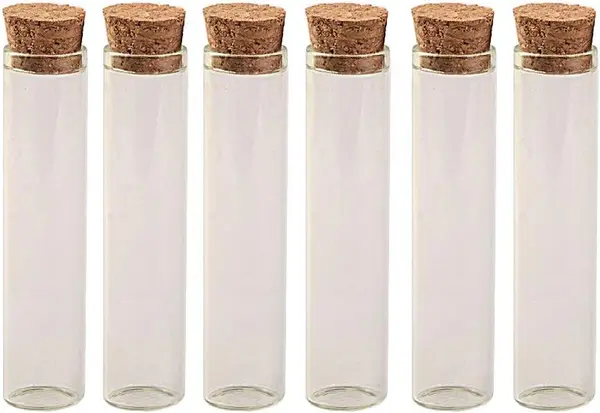 Glass Jars with Corks Wide-Mouth Bottles Jar Storage Bottles for Sand Liquid Food Bottles 50 pcs 13ml