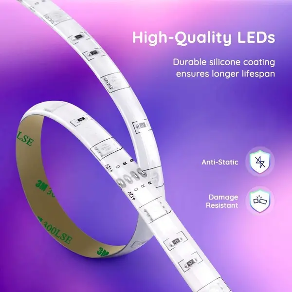 Govee RGB LED Strip Lights with Remote Waterproof (2 x 5m)