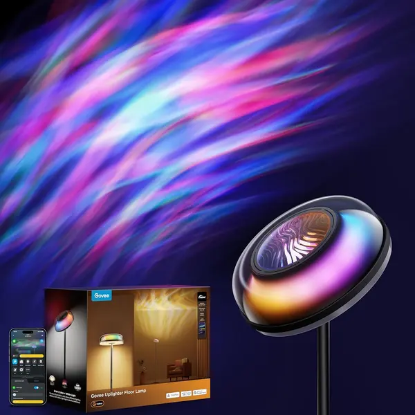 Govee Uplighter Floor Lamp RGBIC Ripple Projector 