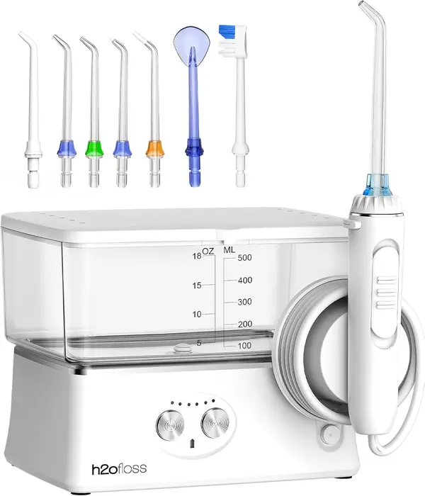 H2ofloss Water Dental Flosser Cordless Oral Irrigator Teeth Pick 6 Modes Portable Rechargeable 