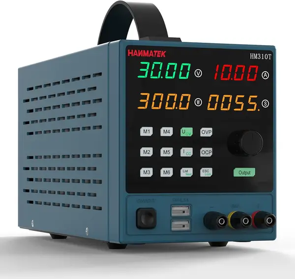 HANMATEK DC Power Supply Programmable 30V 10A Variable Switching with PC Software and USB Interface