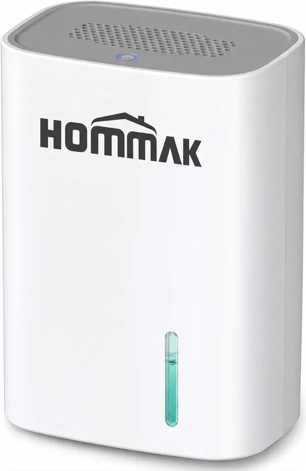 Hommak Electric Dehumidifier 700ml for Bedroom Kitchen Closet Garage Wardrobe Basement RV, Space Up to 20㎡