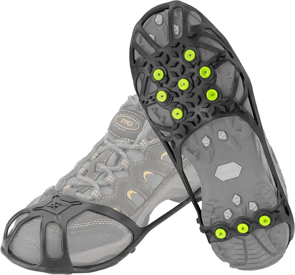 Ice Cleats for Shoes and Boots, Ice Snow Traction Cleats Grippers, Non Slip Shoe Ice Grippers