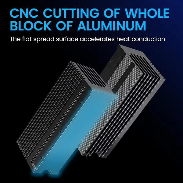 JEYI M.2 SSD HeatSink Cooler, Heavy Duty Aluminum Convective Heat Sink