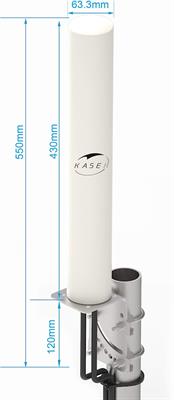 KASER 4G LTE Antenna Outdoor Mimo Omnidirectional 698-2700 MHz Gain up to 12 dBi Reception Over 15 km 