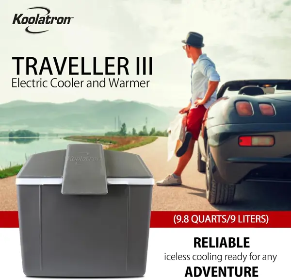 Koolatron Electric Cool Box 9L Cooler Box 12 Can Portable 12v Camping Car Mini Fridge Refrigerator Cooler/Warmer