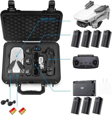 LEKUFEE Travel Waterproof Hard Case Compatible with DJI Mavic Mini Drone/DJI Mavic Mini SE Drone/Mavic Mini 1 and DJI Mini SE Accessories(Case Only)(NOT FIT DJI Mini 2/3)