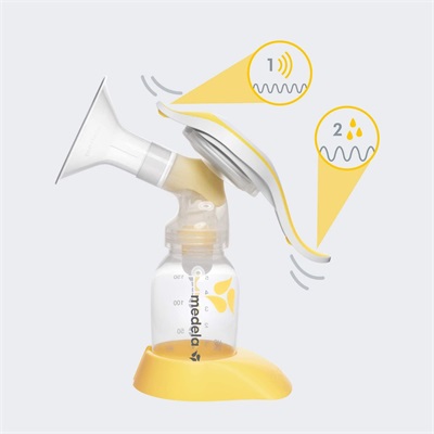 Medela Harmony Manual Breast Pump, Particularly Light, Gentle and Efficient.