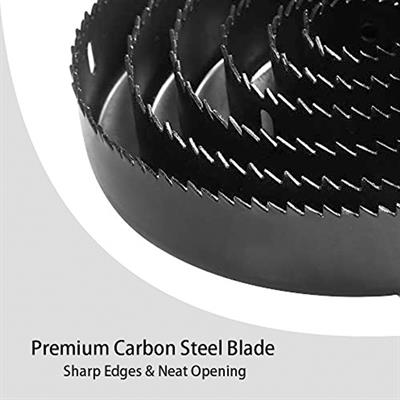 Meterk Hole Saw Kit, 17 Pcs 3/4"-6" Set, With Mandrel, Hexagon Wrench And Cork Mounting Plate, Pvc Board And Plastic Board Drilling