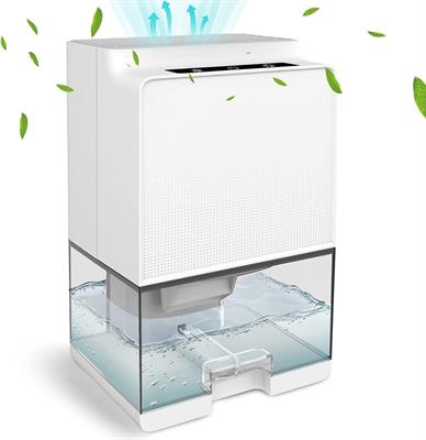Mini Electric Dehumidifier for Home 1000ml with LED Night Light, Defrosting and Auto Shut-off for Basement Bathroom Bedroom Office