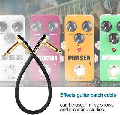 NUOSIYA 5pcs Music Cables Set,3.5mm to XLR Cable, 6.35mm Jack to XLR Cable,6.35mm 90° Effect Pedals Cables