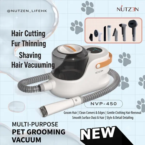 Nutzen Pet Grooming Vacuum Cleaner Multi-purpose NVP-450
