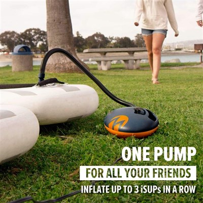 OutdoorMaster 20PSI High Pressure SUP Air Pump The Shark Intelligent Dual Stage Inflation