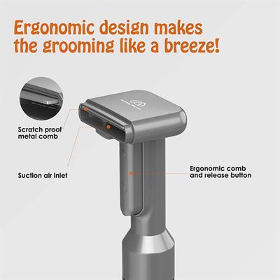 Pet Grooming Tool Kit Compatible with Dyson Stick Vacuum V7/V8/V10, Pet Vacuum Attachment for Cat/Dog Hair