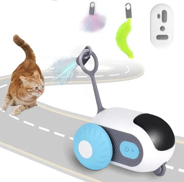 PetGravity Smart Interactive Pet Car Toy for Cats With Remote