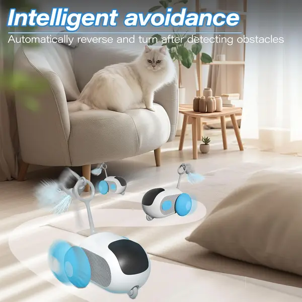 PetGravity Smart Interactive Pet Car Toy for Cats With Remote