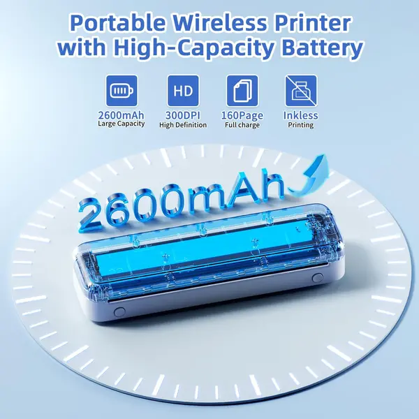 Phomemo Portable A4 Thermal Printer Wireless Bluetooth M834