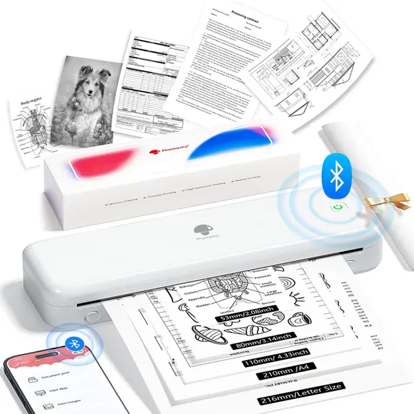 Phomemo Portable A4 Thermal Printer Wireless Bluetooth M834
